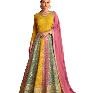 Embroidered Anarkali dress