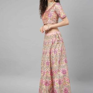 Elegant Thread Embroidery Silk Lehenga Choli