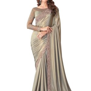 Embroidery Chiffon Saree