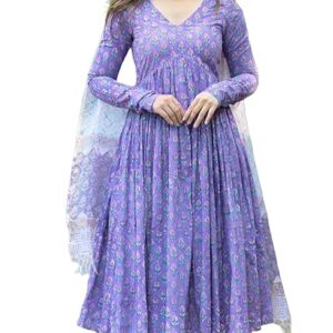 Printed Anarkali dress