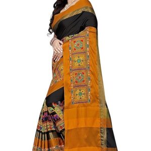 Kutchi Embroidered Work Saree